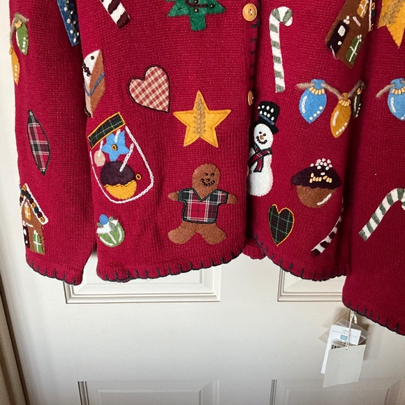 COPY - NWT Susan Bristol Christmas Cardigan-XL - Picture 9 of 13